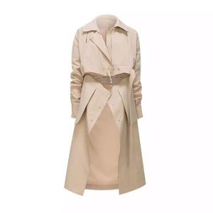 Tan 3 way trench coat